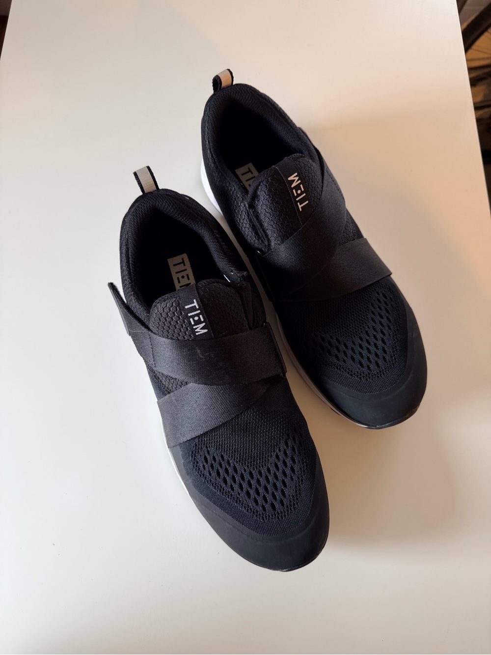 TIEM Women's Black Cycling Shoes with SPD Clips